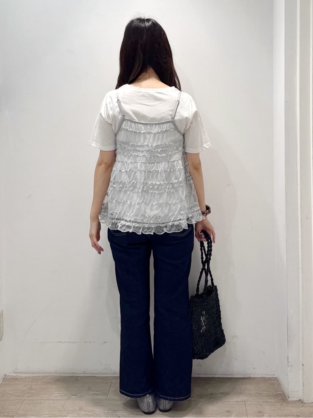 yuicciさんの「OPAQUE.CLIP｜《丈が選べる》ストレートデニムパンツ【洗濯機洗い可】」を使ったコーディネート