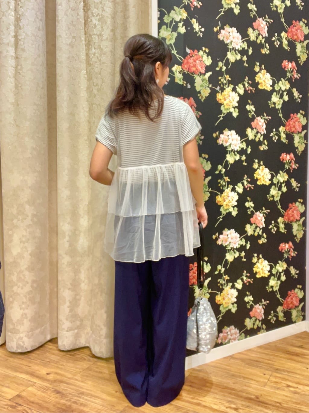 あもさんの「SHOO･LA･RUE｜【着丈選べる】触れる度ひんやり ゆるきれい イージーワイドパンツ」を使ったコーディネート