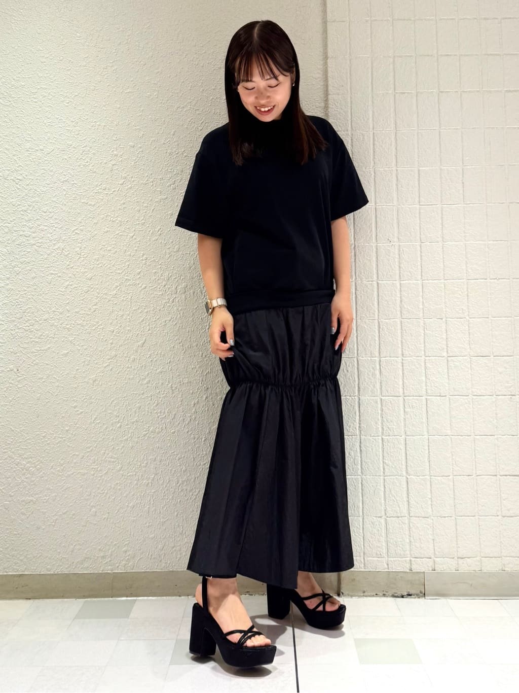 SEIKOさんの「ESPERANZA｜厚底アンクルベルトサンダル」を使ったコーディネート