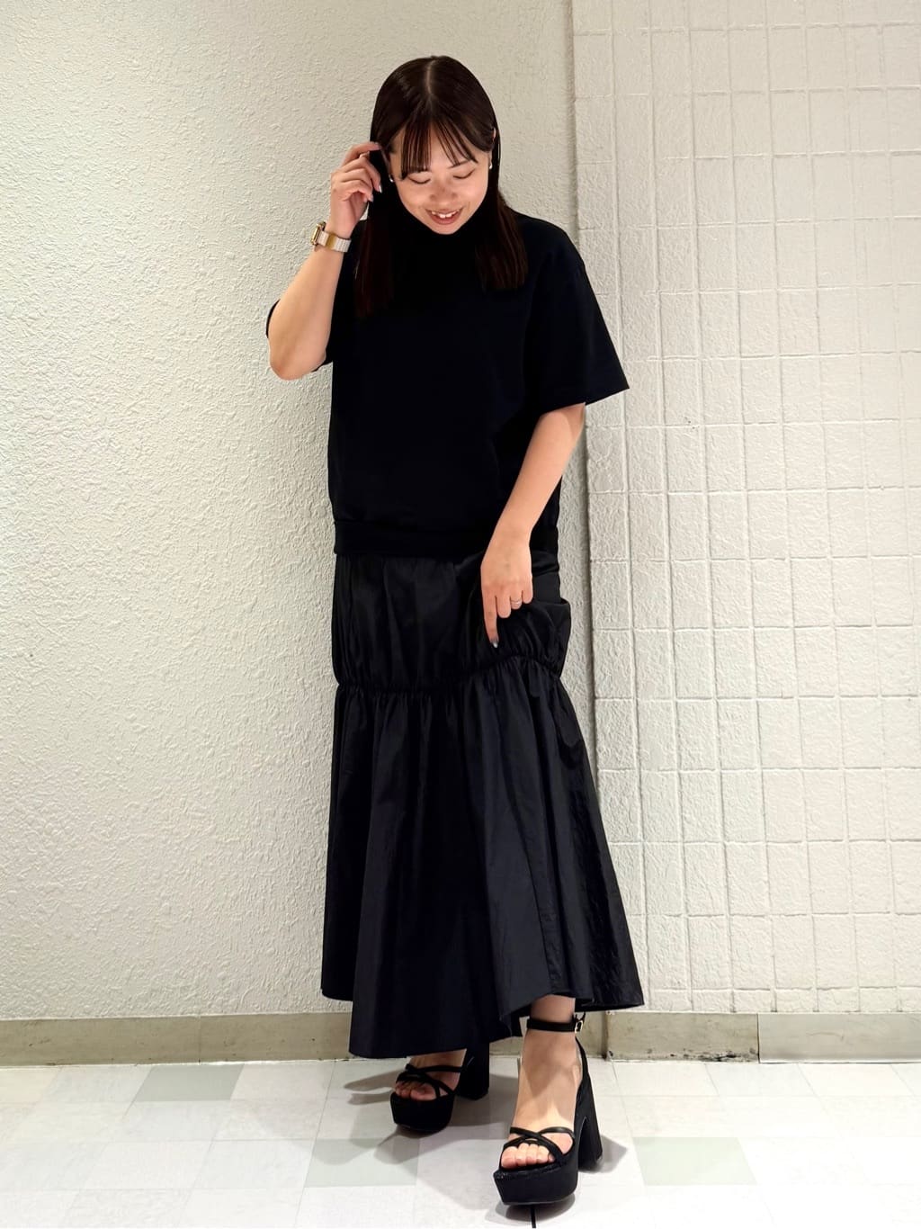 SEIKOさんの「ESPERANZA｜厚底アンクルベルトサンダル」を使ったコーディネート