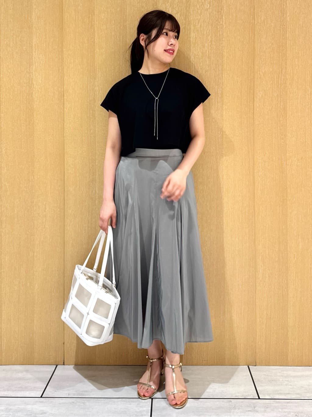nanaさんの「UNTITLED｜【ステンレス】ショートラリエット」を使ったコーディネート
