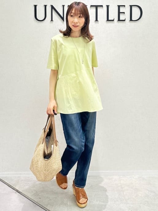 Miwaさんの「UNTITLED｜【Healthy DENIM&times;UNTITLED】別注 R Mrytle（リマートル）テーパードデニム」を使ったコーディネート