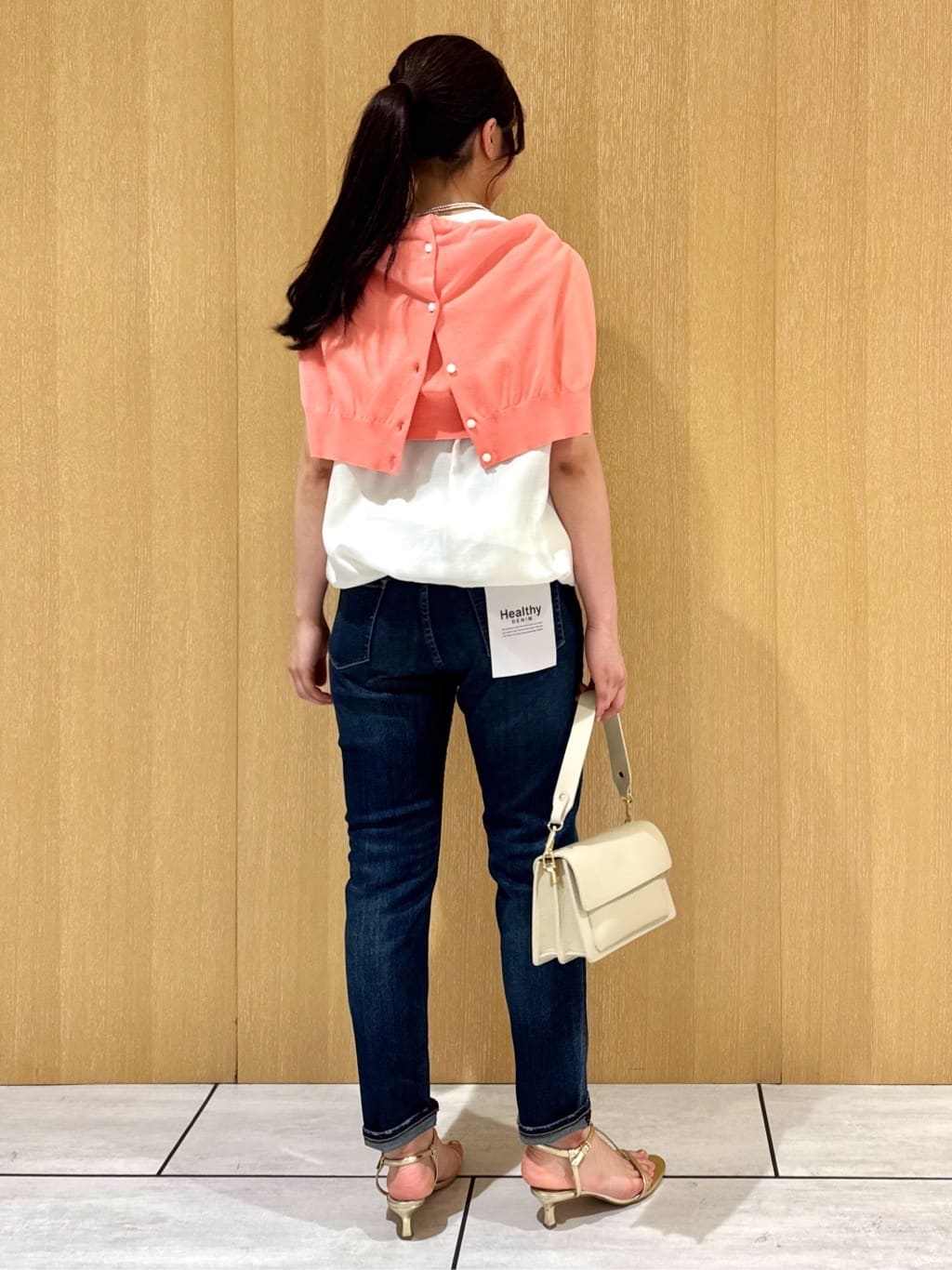 nanaさんの「UNTITLED｜◆【11色展開/コットン100/アンサンブル可能】クルーカーディガン」を使ったコーディネート