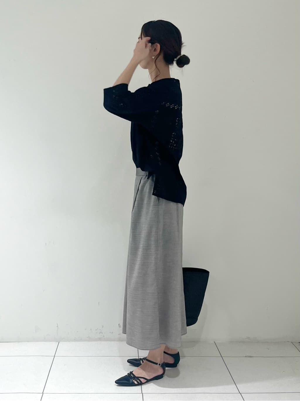 shioriさんの「INDIVI｜【洗える/日本製】ベアトップ風キャミソール」を使ったコーディネート