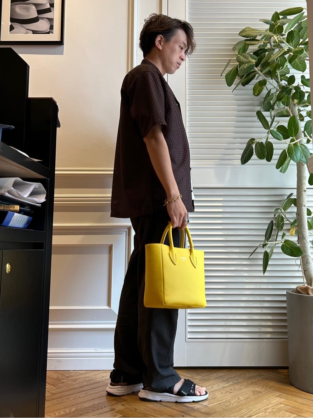 須田　慎二郎さんの「DRESSTERIOR｜◆プエルトリコシャツ」を使ったコーディネート