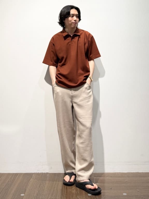 Tightさんの「THE SHOP TK｜ドライタッチカノコポロシャツ 洗濯機OK」を使ったコーディネート