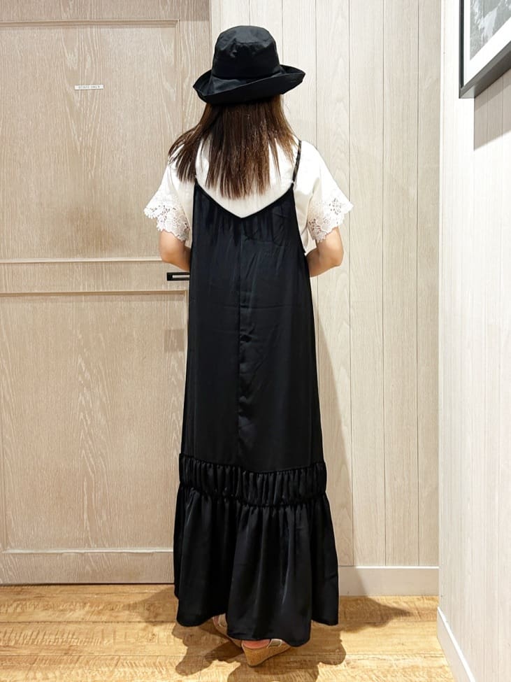 yukaさんの「SHOO･LA･RUE｜【S-LL/ひんやり/UV/】大人上品な お袖レースニット」を使ったコーディネート
