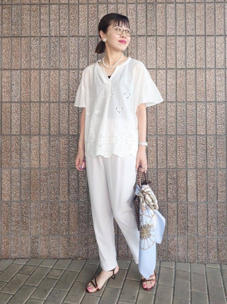 MUTSUKOさんの「UNTITLED｜コットンテレコタンクトップ」を使ったコーディネート