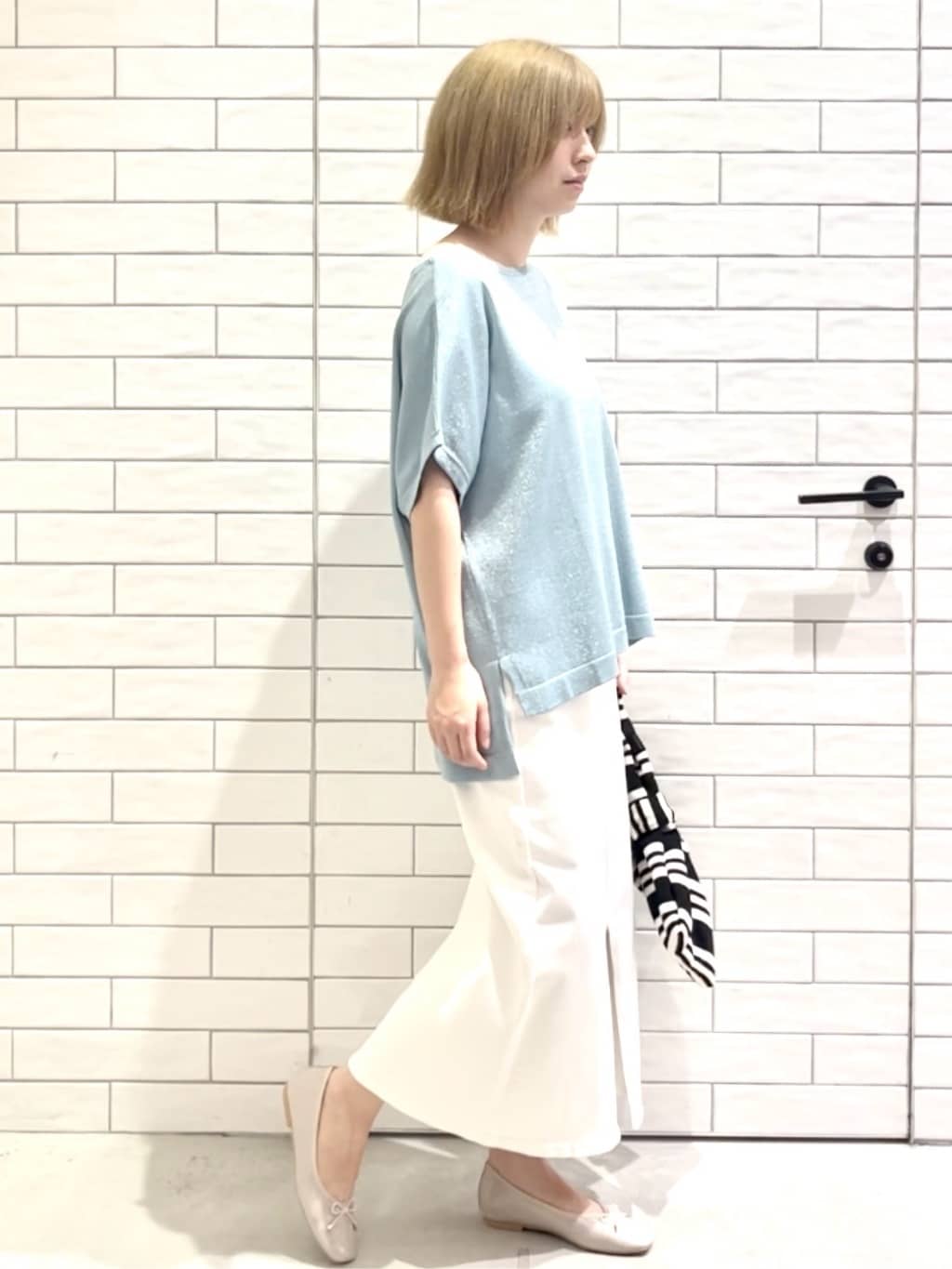 しおりさんの「OPAQUE.CLIP｜【定番/6color】名品フラットバレエシューズ」を使ったコーディネート
