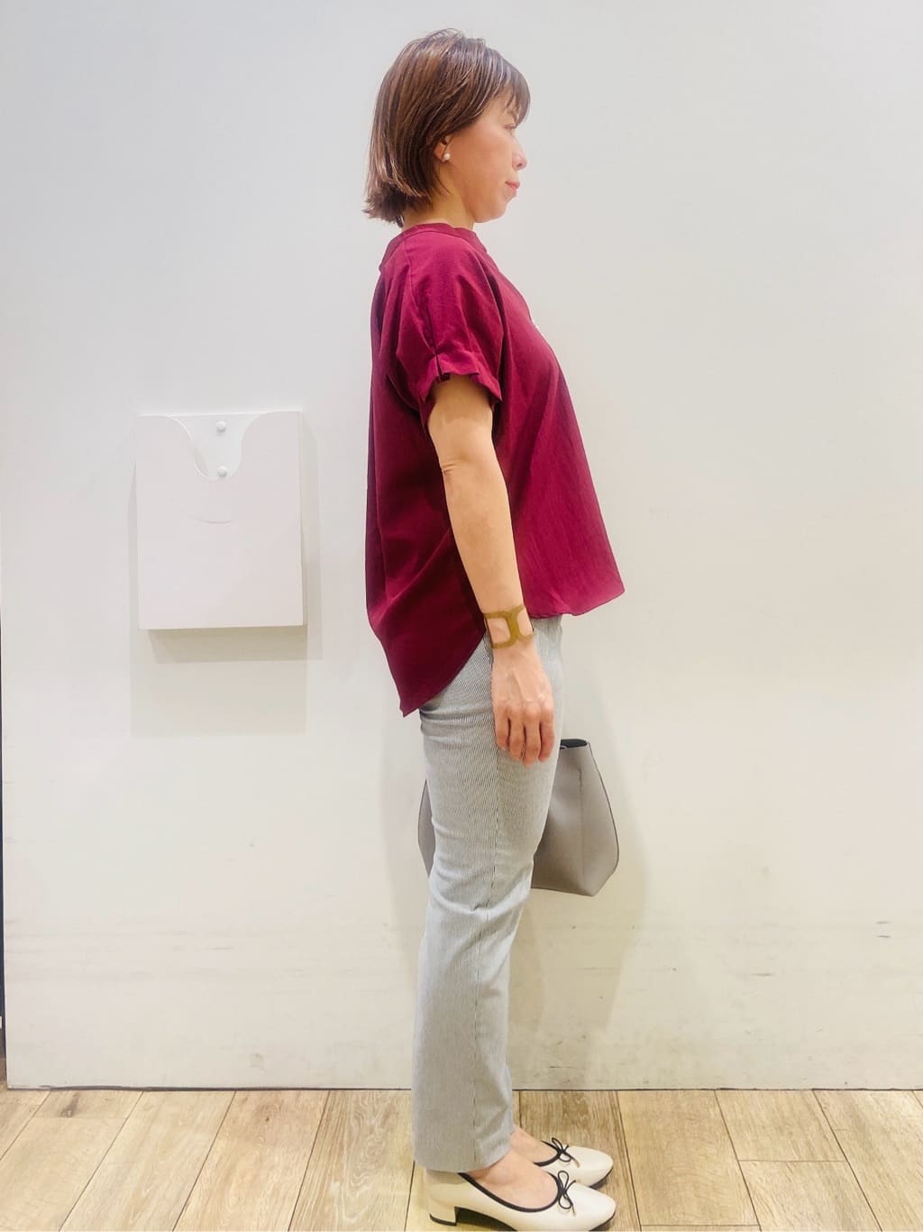 YUKOさんの「index｜《7色展開／XS-LLサイズ》タックスリーブスキッパーブラウス【洗濯機洗い可／吸水速乾／抗ピル／防シ」を使ったコーディネート