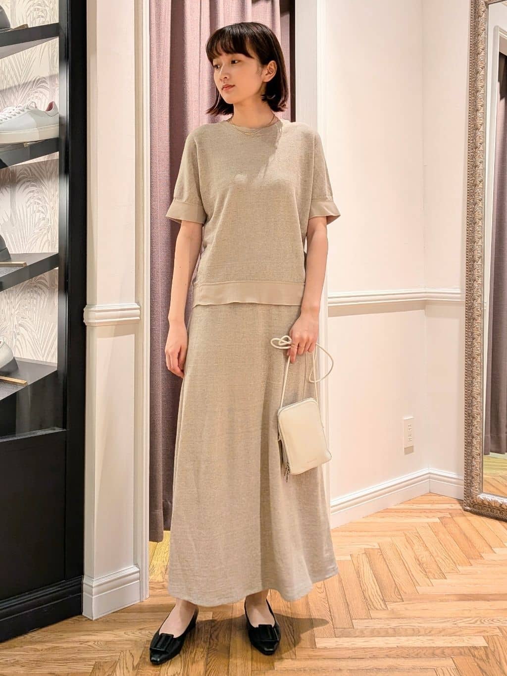 saoriさんの「DRESSTERIOR｜◆シュリンクレザーマルチポーチ」を使ったコーディネート