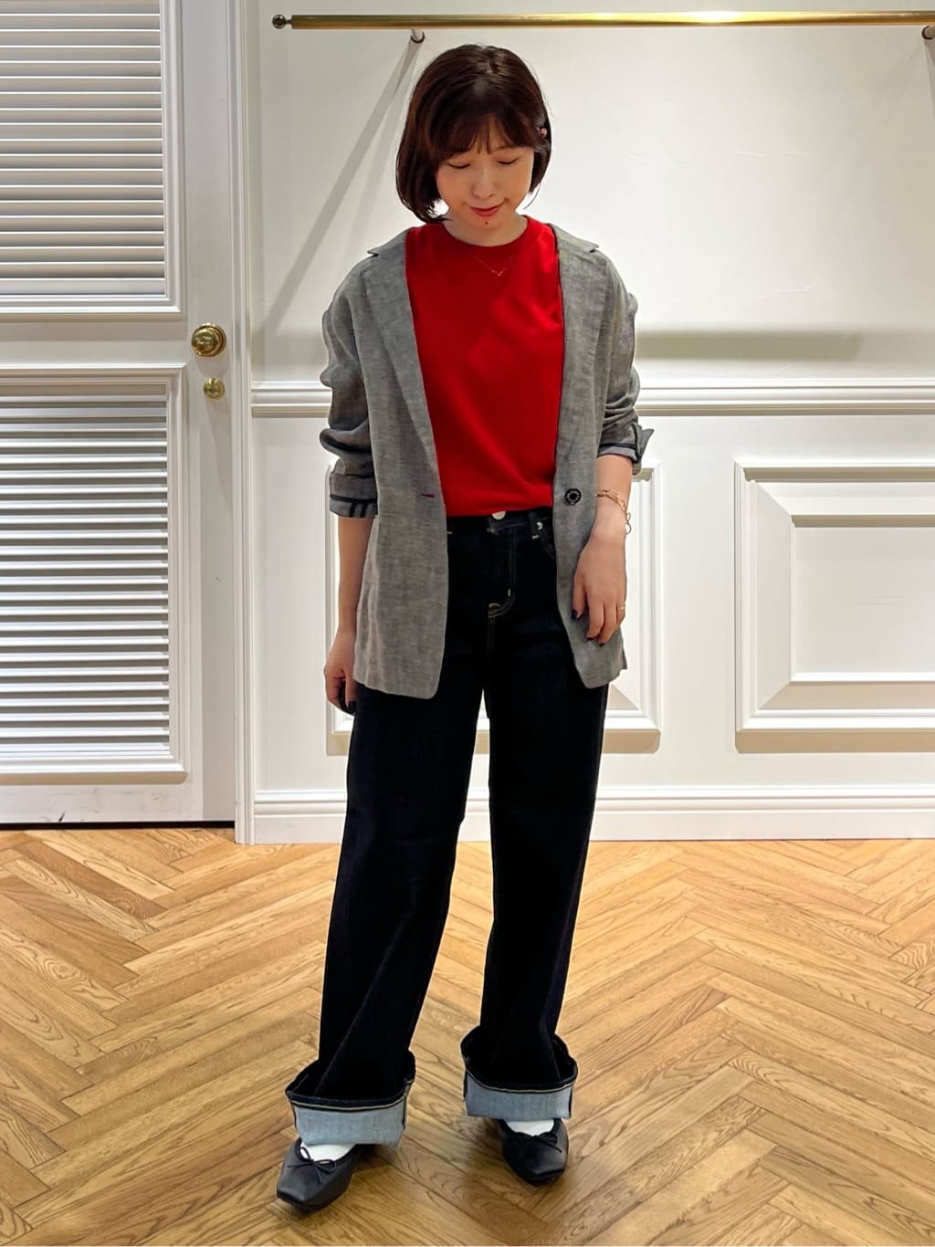 つじ まこさんの「DRESSTERIOR｜チェーンブレスレット」を使ったコーディネート