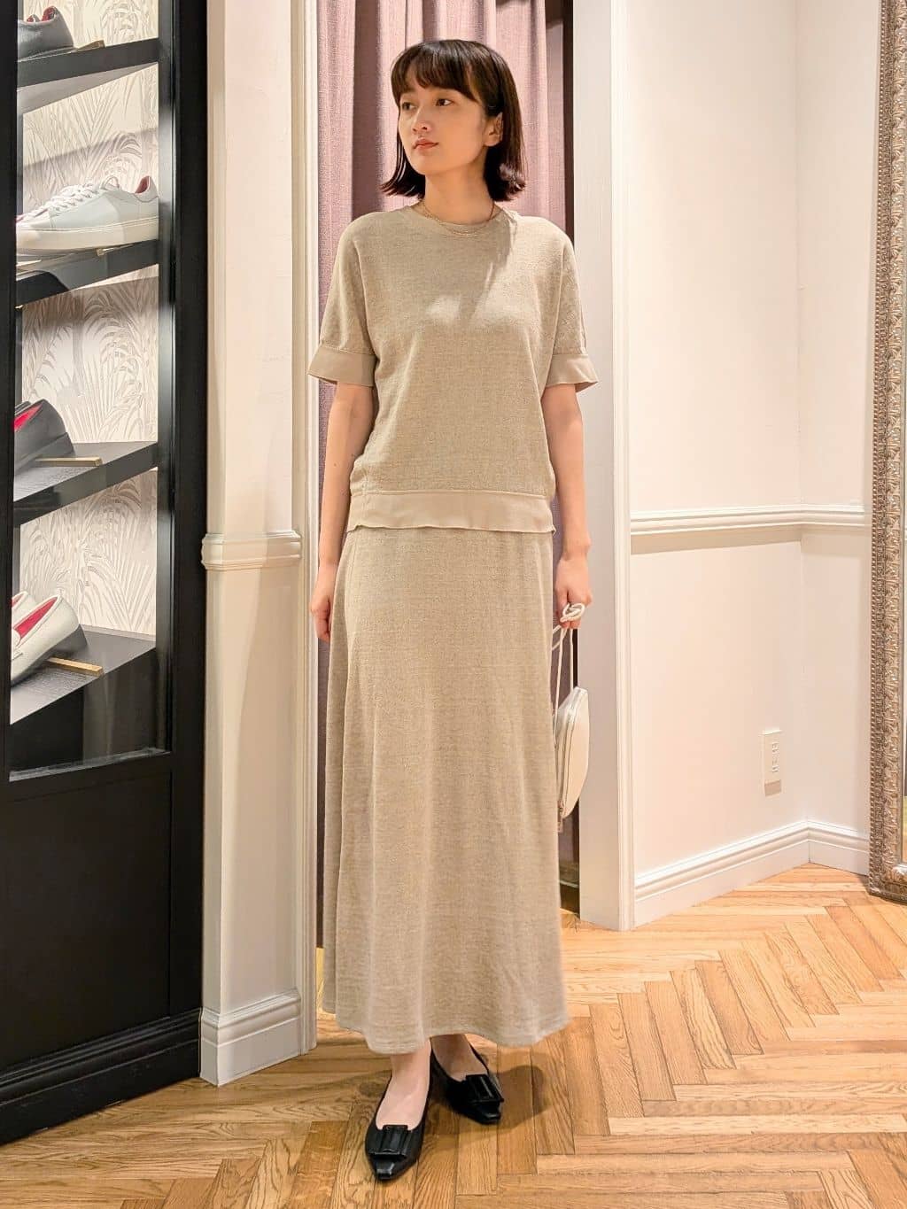 saoriさんの「DRESSTERIOR｜◆シュリンクレザーマルチポーチ」を使ったコーディネート