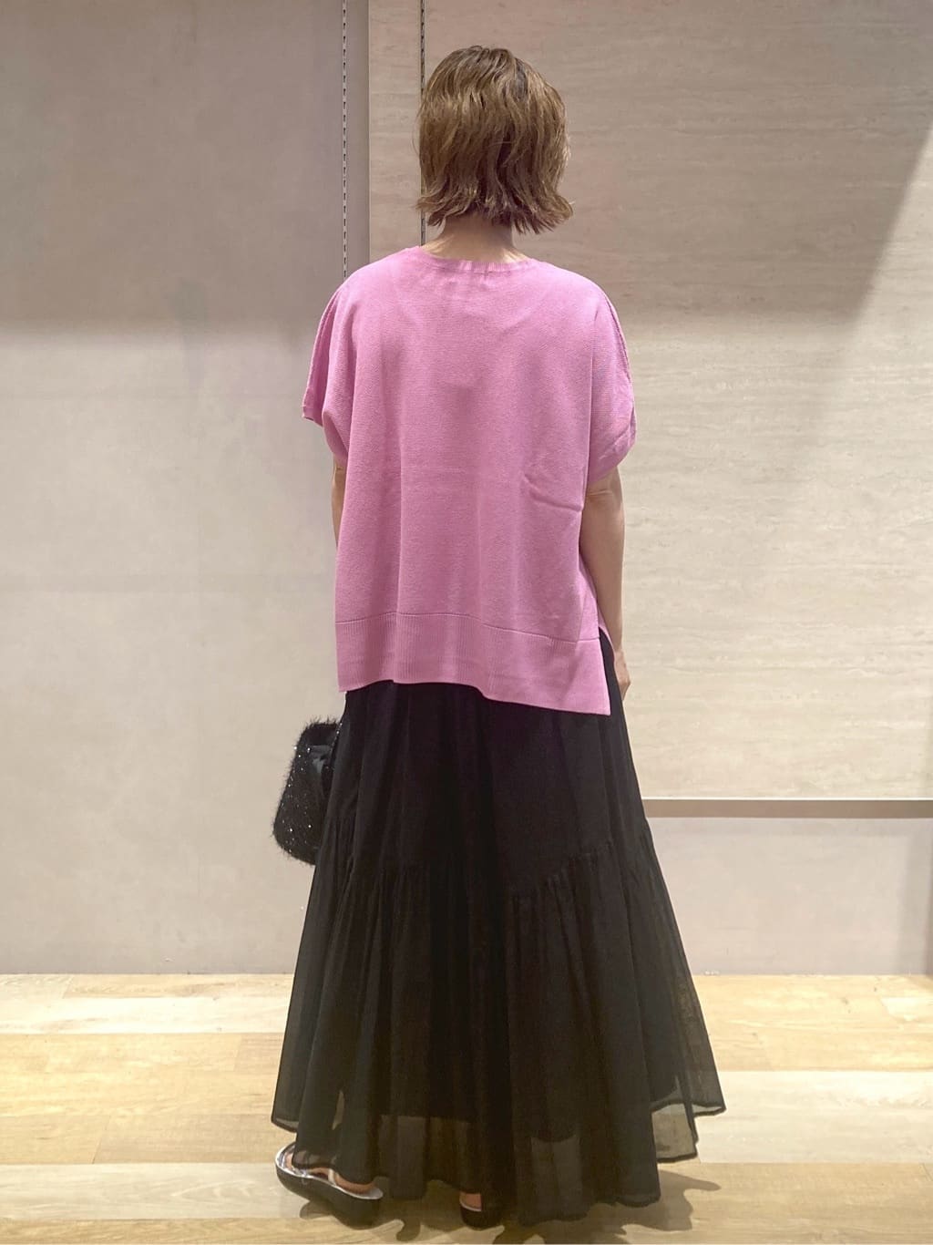 たけねぇさんの「OPAQUE.CLIP｜《5色展開／S-LLサイズ》リラクシーメッシュニット【洗濯機洗い可】」を使ったコーディネート