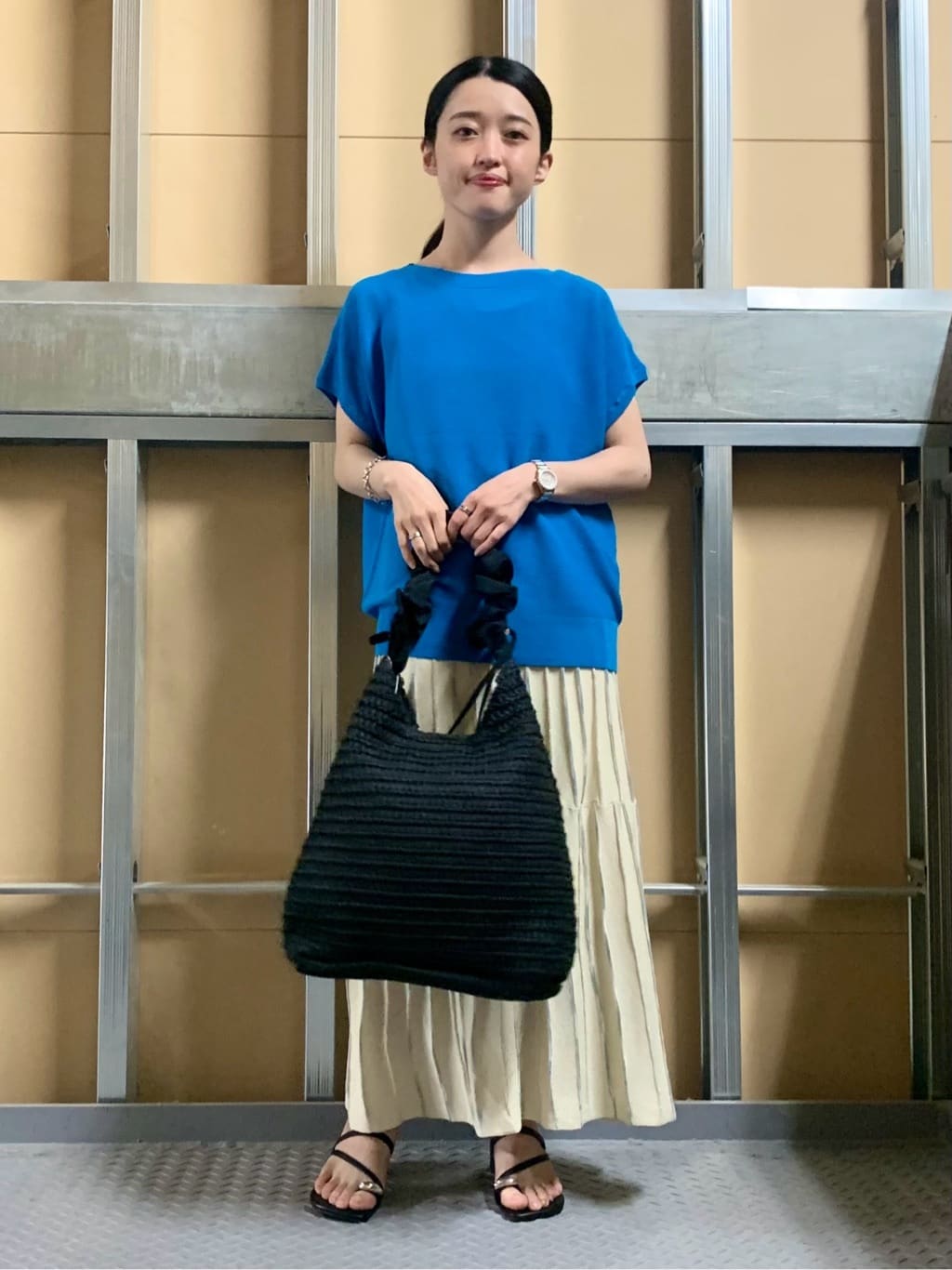 sahoさんの「THE SHOP TK｜【6色展開】さらさらフレンチニット【毛玉になりにくい/洗濯機OK】」を使ったコーディネート