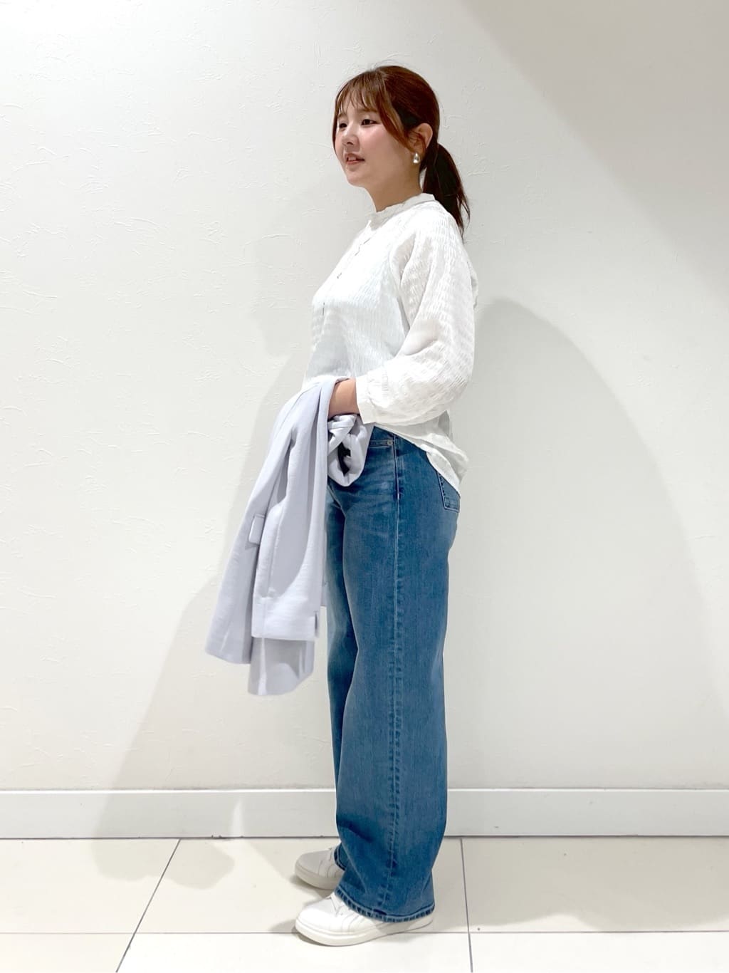 YUUKIさんの「INDIVI｜◆【着る日傘/遮熱/UVケア】ダブルジャケット」を使ったコーディネート