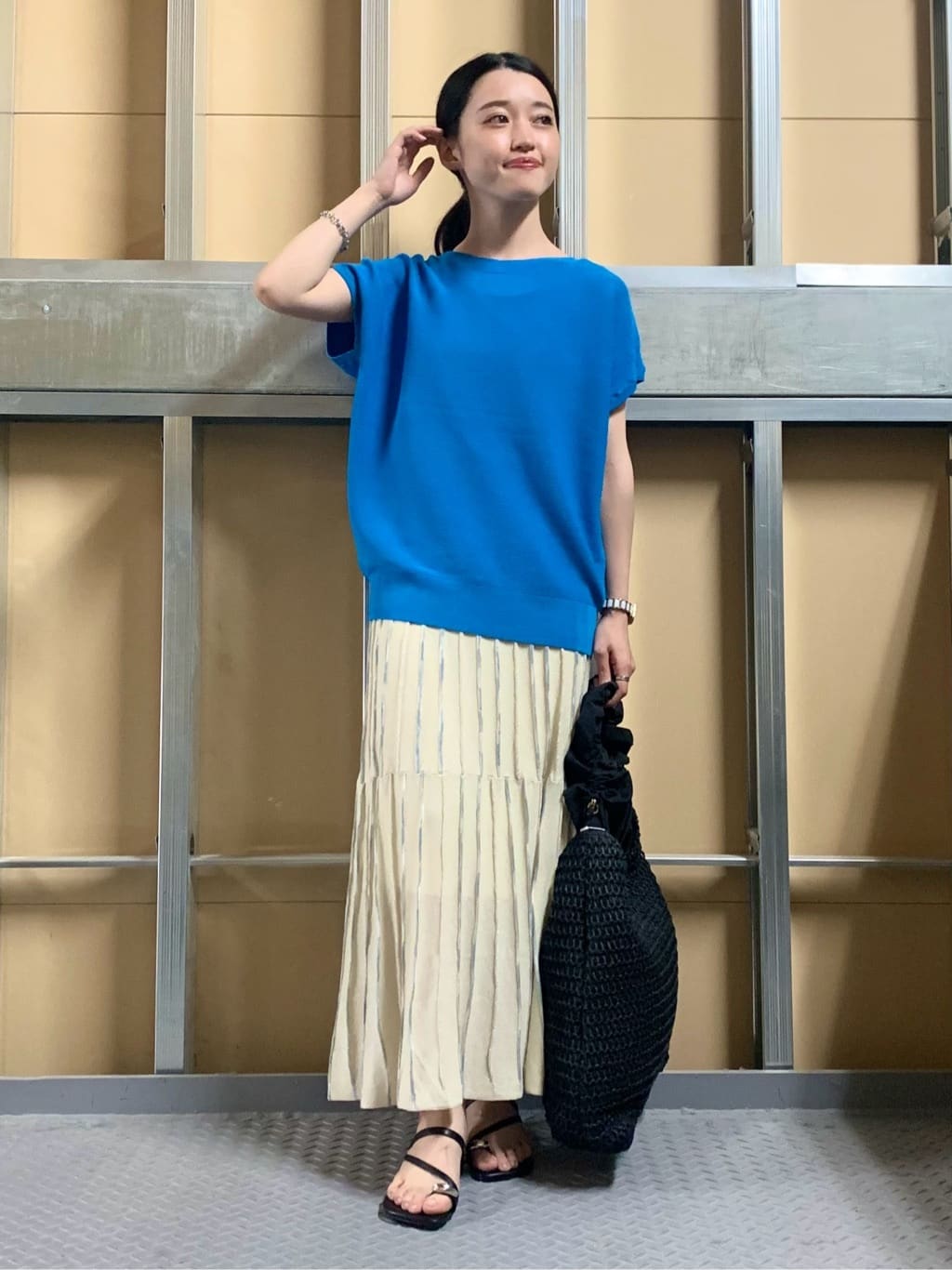 sahoさんの「THE SHOP TK｜【6色展開】さらさらフレンチニット【毛玉になりにくい/洗濯機OK】」を使ったコーディネート
