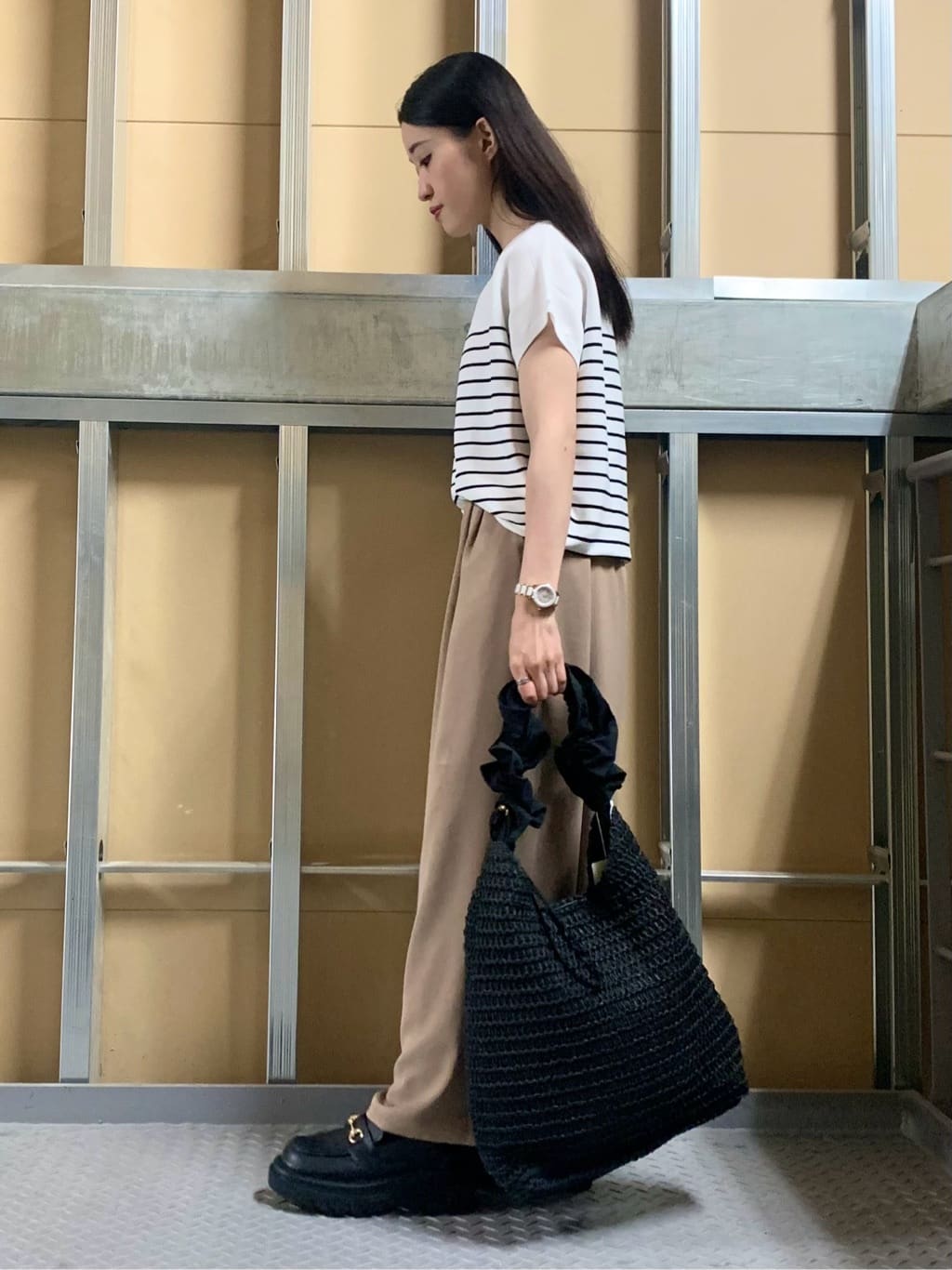 sahoさんの「THE SHOP TK｜【6色展開】さらさらフレンチニット【毛玉になりにくい/洗濯機OK】」を使ったコーディネート