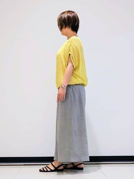 gissyさんの「INDIVI｜【洗える／前後2WAY】インナータンクトップ」を使ったコーディネート