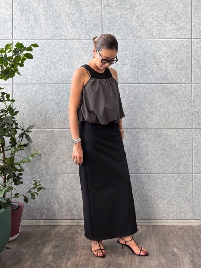 ibuさんの「CODE A｜slit jersey skirt」を使ったコーディネート