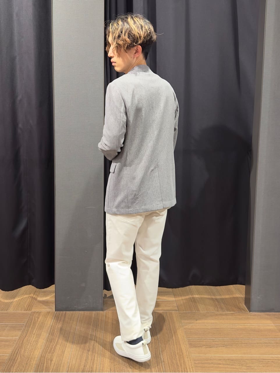 tomoyaさんの「THE SHOP TK｜シャリルジャージ ジャケット　洗濯機OK/吸水速乾/イージーケア/セットアップ可」を使ったコーディネート