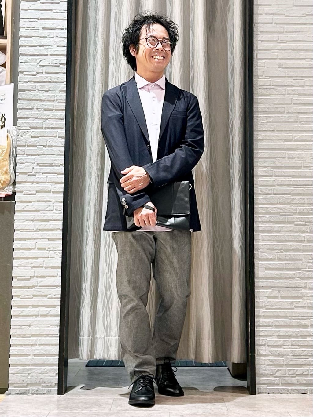 KENJI Iさんの「THE SHOP TK｜シャリルジャージ ジャケット　洗濯機OK/吸水速乾/イージーケア/セットアップ可」を使ったコーディネート