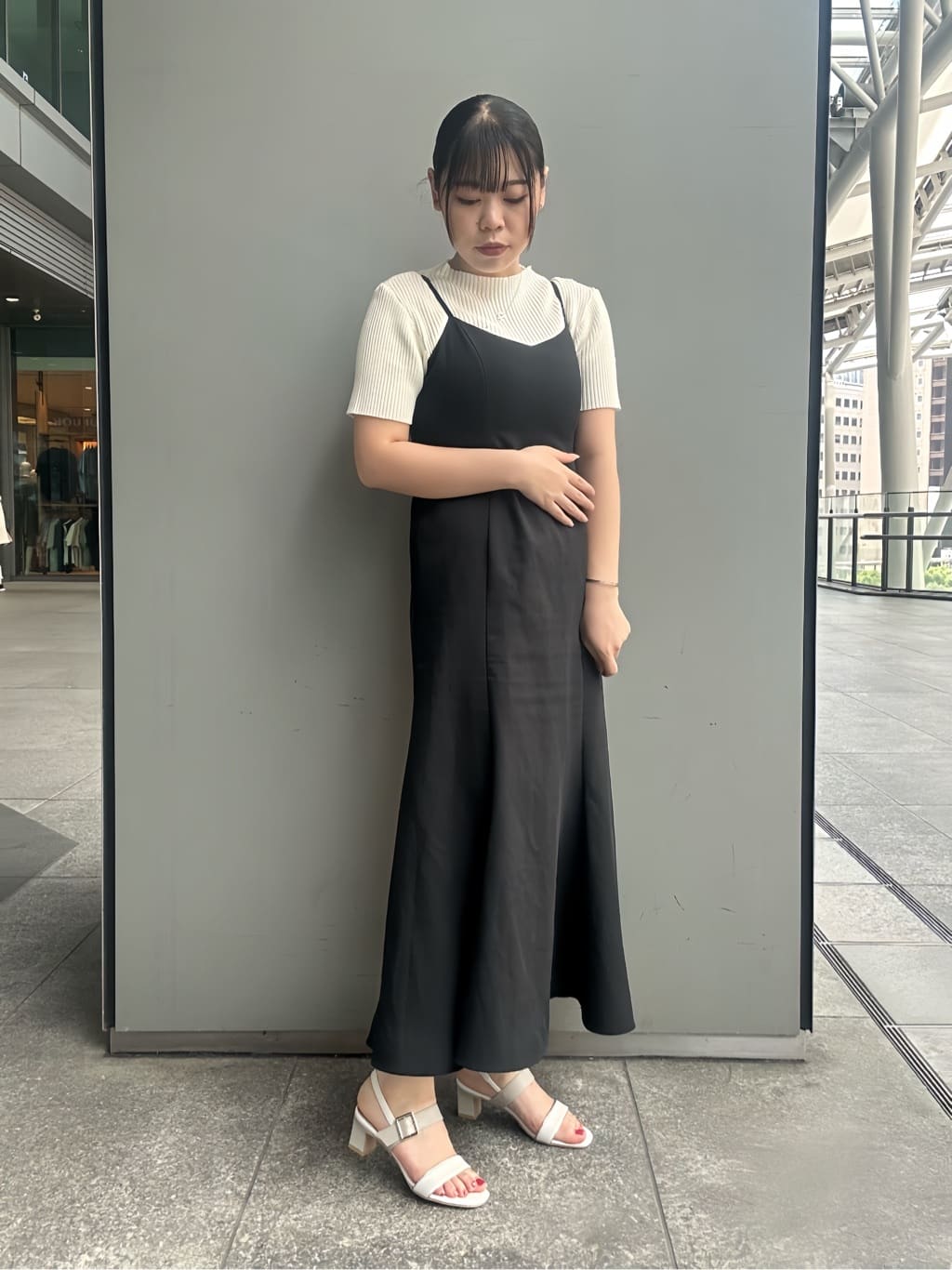 あずみさんの「ESPERANZA｜配色バックルベルトサンダル」を使ったコーディネート