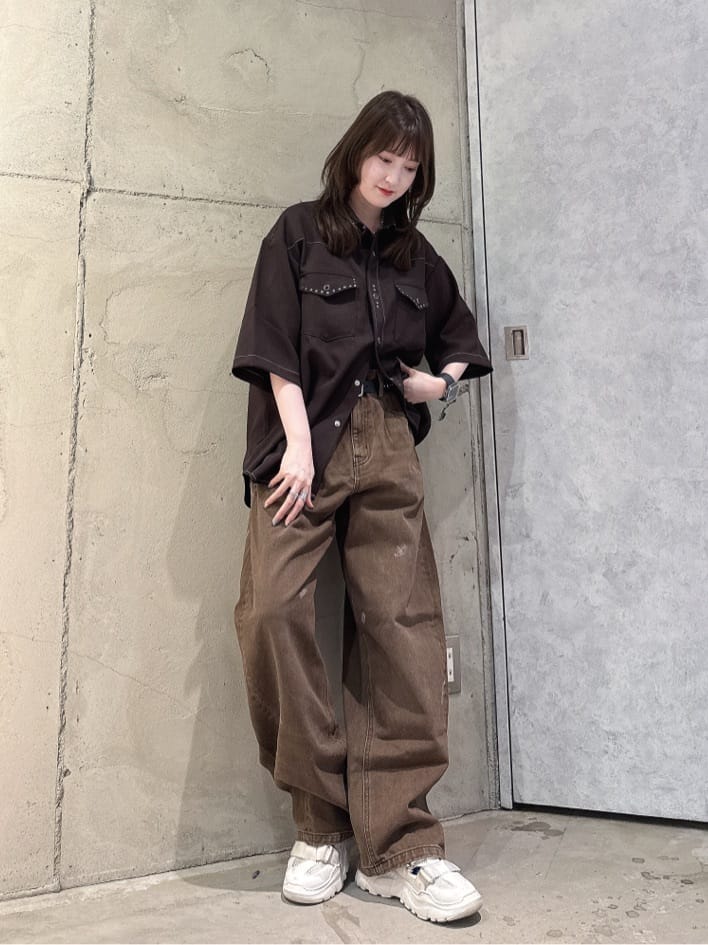 MIKAさんの「tk.TAKEO KIKUCHI｜ウェスタンスタッズシャツ」を使ったコーディネート