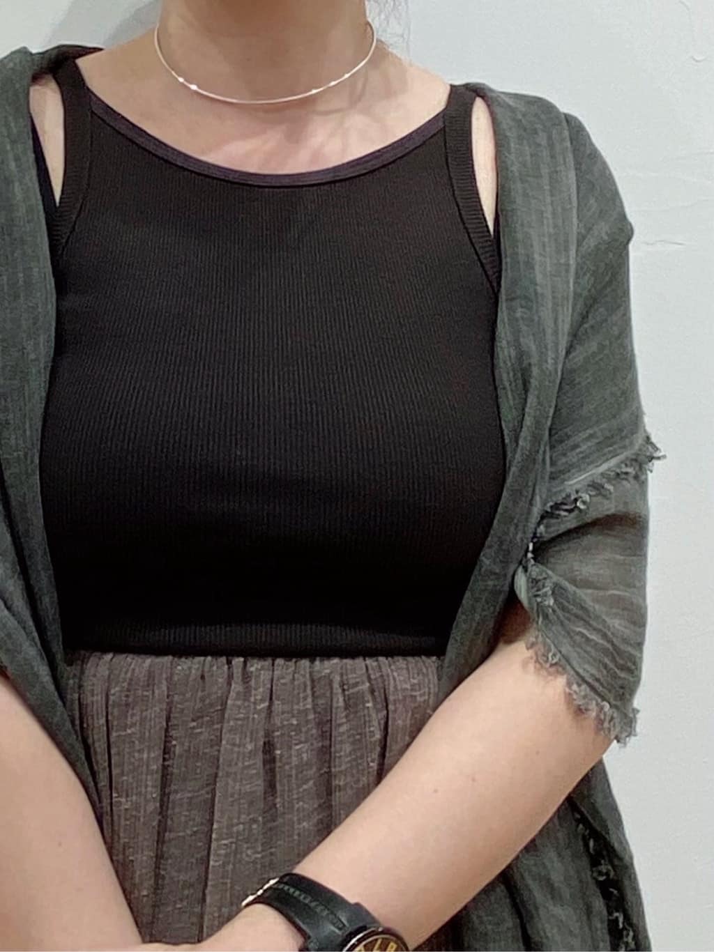 Sawaguchiさんの「DRESSTERIOR｜Carouselambra（ケラウズランブラ）【別注】BOAT TANK TOP DRESS」を使ったコーディネート