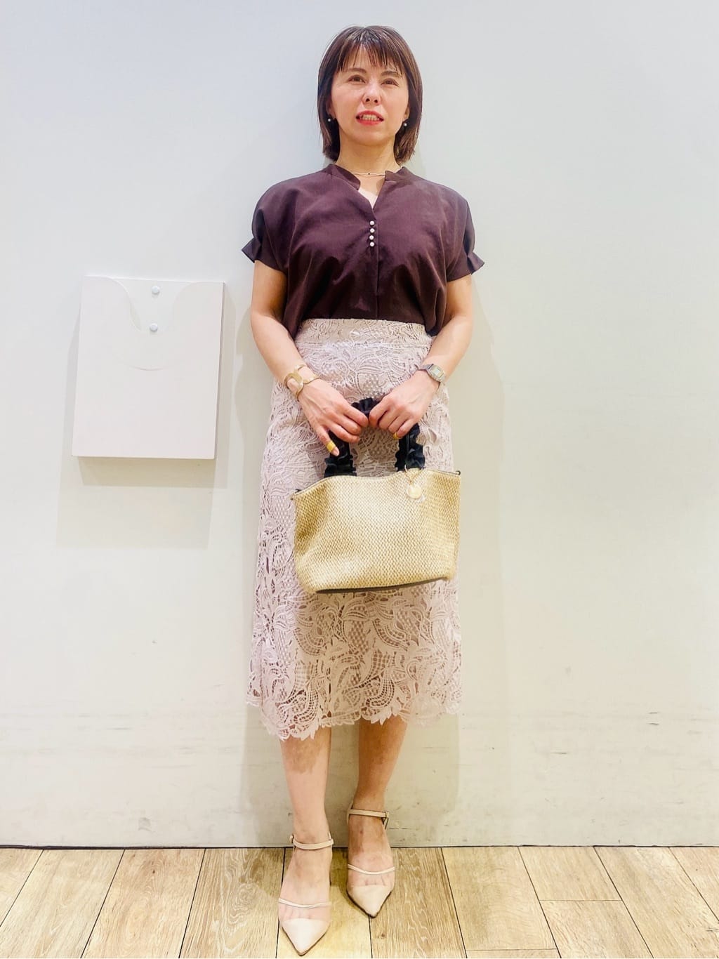 YUKOさんの「index｜《7色展開／XS-LLサイズ》タックスリーブスキッパーブラウス【洗濯機洗い可／吸水速乾／抗ピル／防シ」を使ったコーディネート
