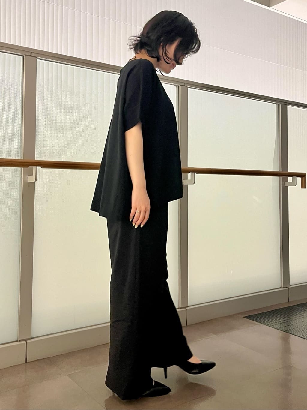 ちりんさんの「UNTITLED｜リングコードトップネックレス」を使ったコーディネート