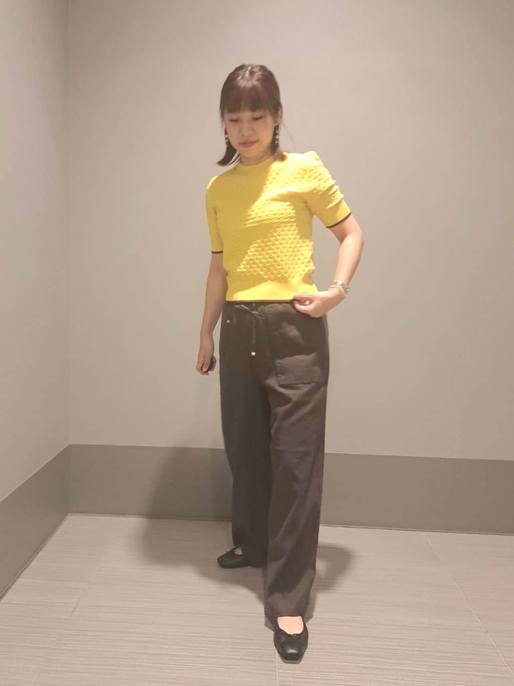 Takahashiさんの「DRESSTERIOR｜◆ソフトレザーバレエシューズ」を使ったコーディネート