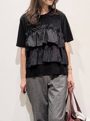 machiさんの「OPAQUE.CLIP｜麻混ハイストレッチイージースティックパンツ【洗濯機洗い可】」を使ったコーディネート