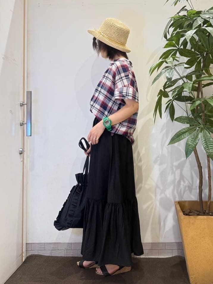 misakiさんの「SHOO･LA･RUE｜【S-LL】きれいに体型カバー さらシャリコットン スキッパーシャツ」を使ったコーディネート