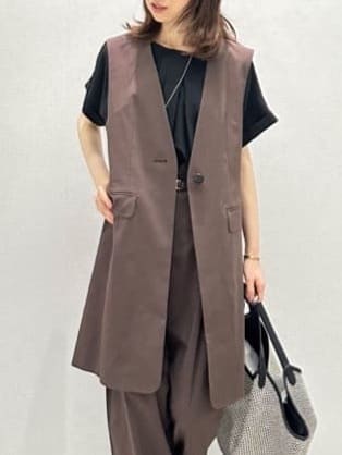 Miwaさんの「UNTITLED｜ライトダブルリングネックレス」を使ったコーディネート