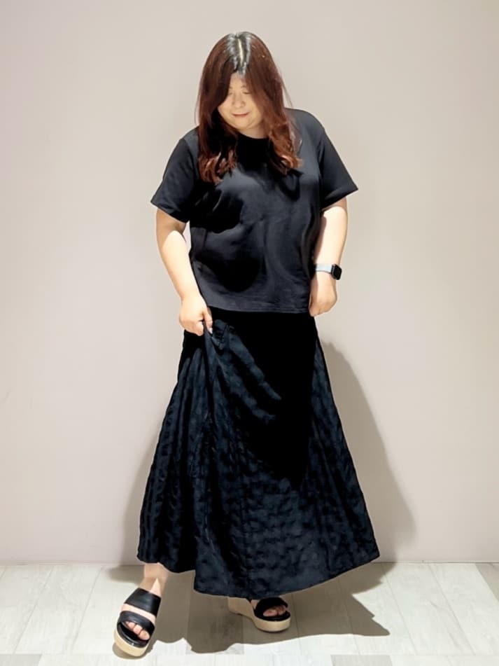 yumiさんの「ESPERANZA｜ラメラインウェッジミュール」を使ったコーディネート
