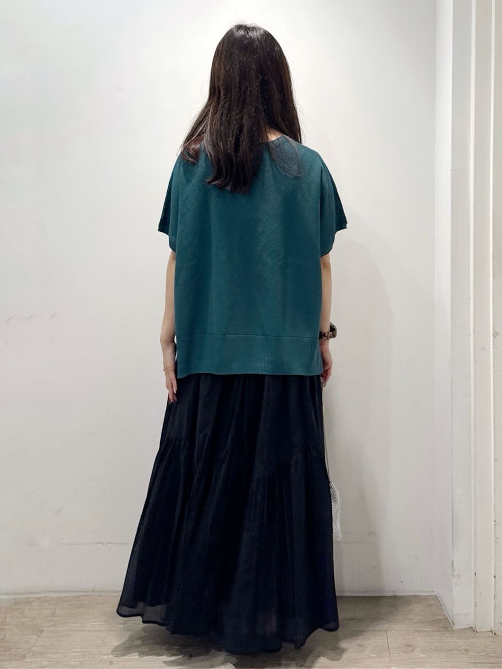 yuicciさんの「OPAQUE.CLIP｜《5色展開／S-LLサイズ》リラクシーメッシュニット【洗濯機洗い可】」を使ったコーディネート