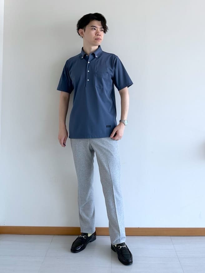 イッシーさんの「TAKEO KIKUCHI｜◆レザーハンドル シュリンクPU トート」を使ったコーディネート