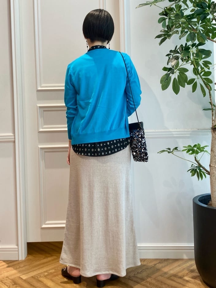 konominさんの「DRESSTERIOR｜◆スパンコール2WAYポシェット」を使ったコーディネート