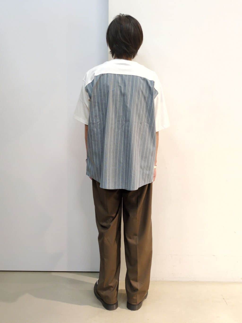 takeさんの「THE SHOP TK｜エシカルブロード切替Tシャツ 洗濯機OK」を使ったコーディネート