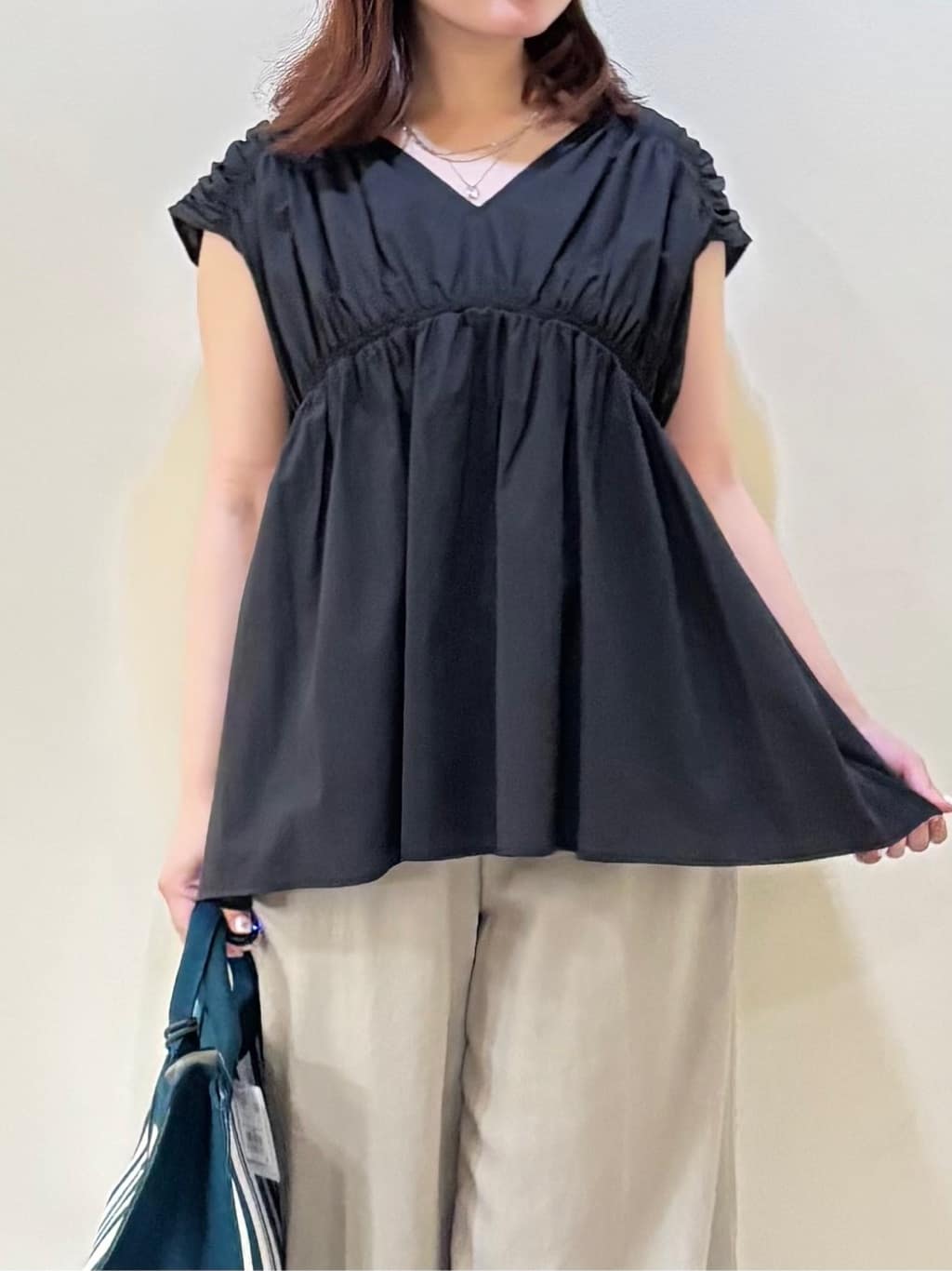 いくみさんの「UNTITLED｜【ステンレス】レイヤードチェーンネックレス」を使ったコーディネート