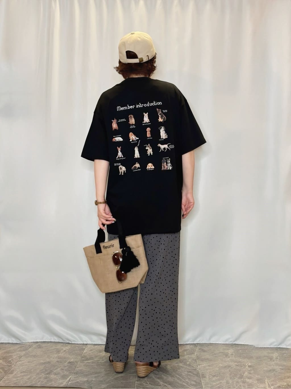 たみさんの「SHOO･LA･RUE｜【ひんやり/汗ジミ軽減/UVカット】プリントアソート BIG Tシャツ」を使ったコーディネート