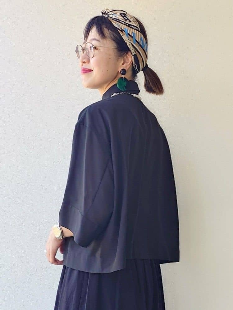 MUTSUKOさんの「UNTITLED｜【前開き/洗える】ショート丈シアーシャツ」を使ったコーディネート