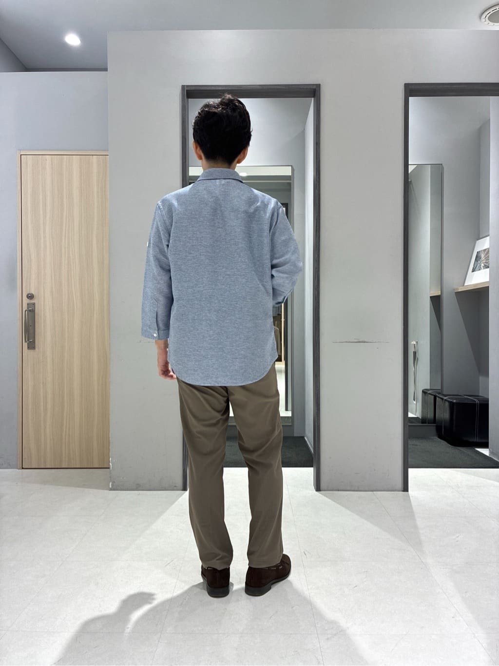 わいずみさんの「TAKEO KIKUCHI｜【360&deg;ストレッチ／セットアップ対応】None Of Stress パンツ」を使ったコーディネート