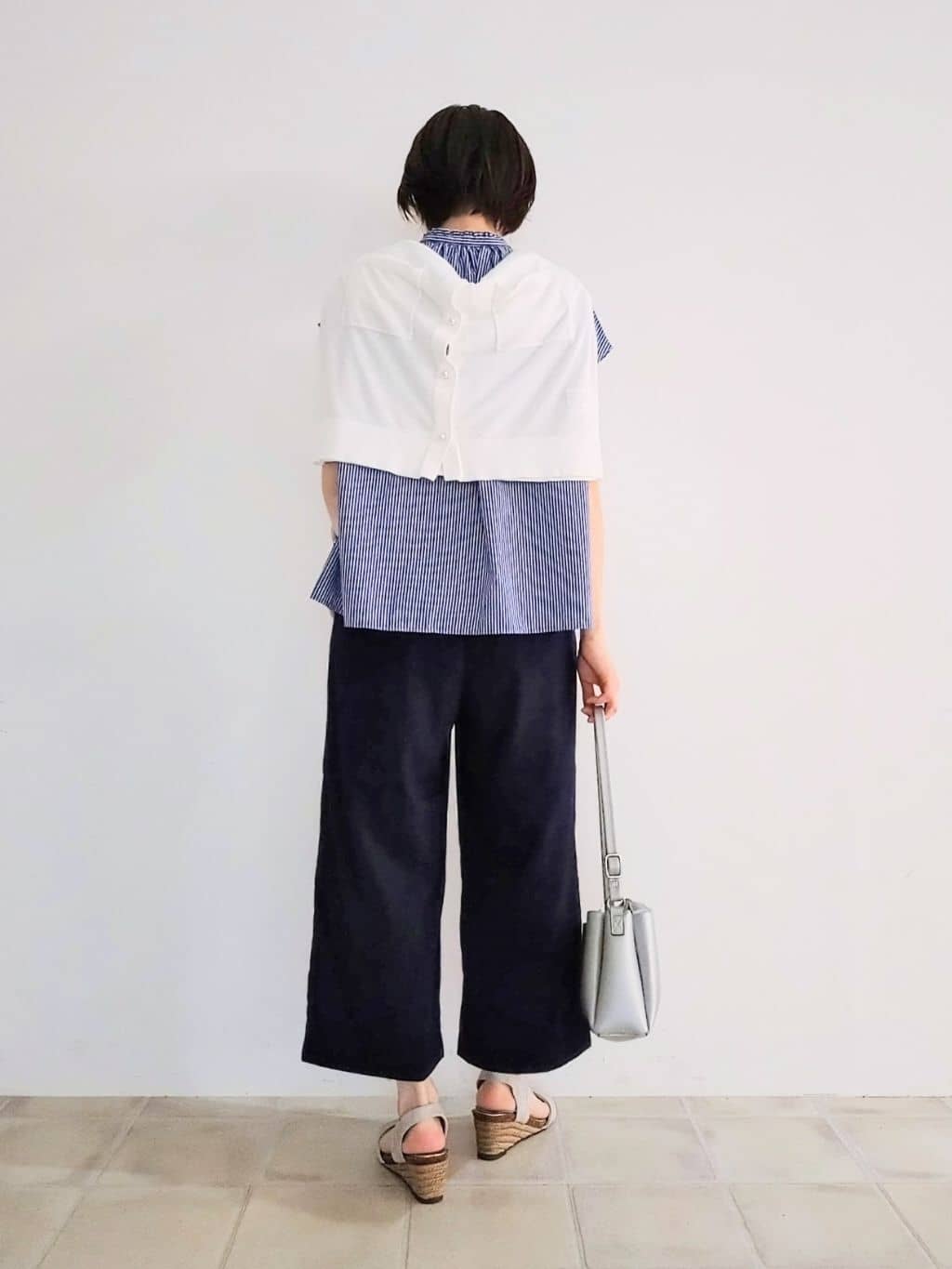 miomioさんの「SHOO･LA･RUE｜【着丈選べる】触れる度ひんやり ゆるきれい イージーワイドパンツ」を使ったコーディネート