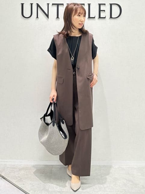 Miwaさんの「UNTITLED｜ライトダブルリングネックレス」を使ったコーディネート