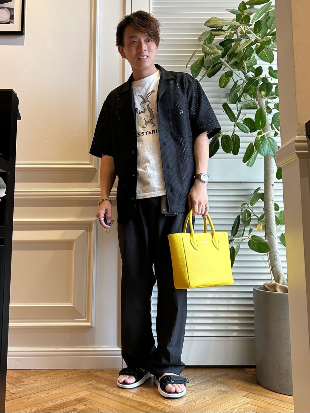 須田　慎二郎さんの「DRESSTERIOR｜◆プエルトリコシャツ」を使ったコーディネート