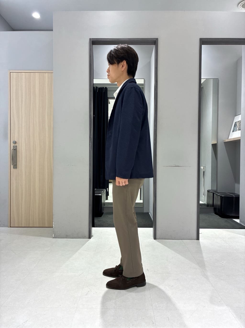 わいずみさんの「TAKEO KIKUCHI｜【抗菌防臭／9色5サイズ展開】ハニカムメランジ ポロシャツ」を使ったコーディネート