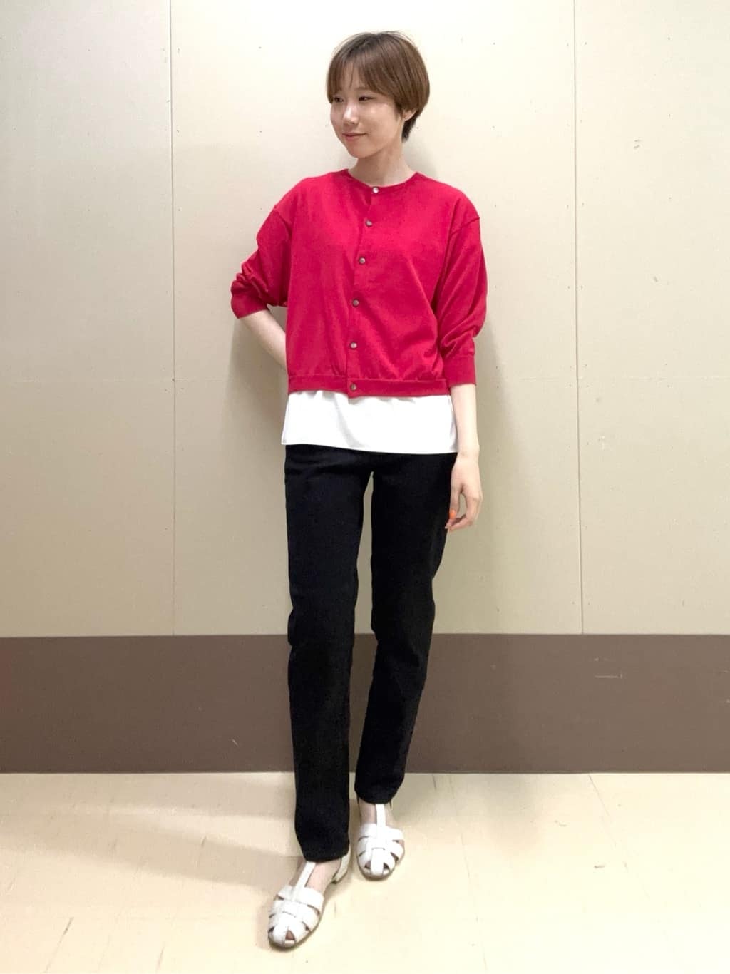 mioさんの「UNTITLED｜【Healthy DENIM&times;UNTITLED】別注 R Mrytle（リマートル）テーパードデニム」を使ったコーディネート