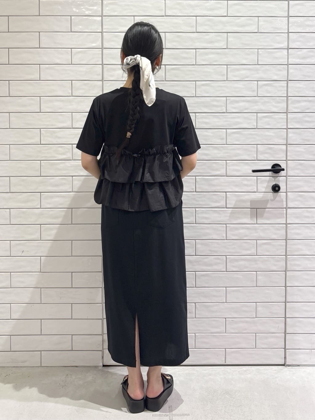 ayumiさんの「OPAQUE.CLIP｜イージーナロースカート／セットアップ対応【UVケア／接触冷感／洗濯機洗い可】」を使ったコーディネート